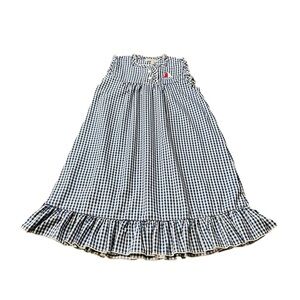 Sweet Dreams Checkered Nightgown - Navy and White Size Girls 8